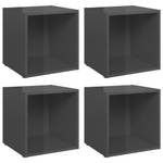 TV-Schrank 3008935_2 (4er Set) Hochglanz Grau