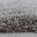 Tapis shaggy UNI B ⌀80 beige Beige - 80 x 80 cm