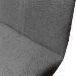 2 chaises bar tissu gris anthracite LEO Gris - Textile - 40 x 109 x 45 cm