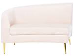 U-förmiges Sofa MOSS Beige - Creme - Gold