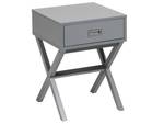 Table de chevet MONROE Gris foncé - Gris