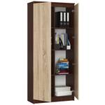 Mehrzweckschrank R80 2T 8R CLP Eiche Sonoma Dekor - Wenge Dekor