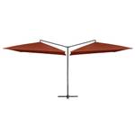 Parasol double 3001709 Brun rouge