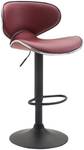 Tabouret de bar Las Vegas v2 Lot de 2 Bordeaux - Noir