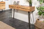 Konsolentisch LIVING EDGE Braun - Massivholz - Holzart/Dekor - 120 x 82 x 40 cm