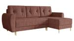 Ecksofa Palermo L Cord Pink