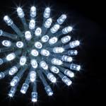Dekorative 200 LED Weihnachtsbeleuchtung Weiß - Kunststoff - 2 x 3 x 2000 cm