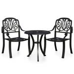 Bistro-Set-k414 ( 3-tlg ) Schwarz