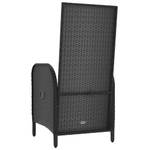 Gartenstuhl 3029954 (2er Set) Schwarz - Metall - Polyrattan - 57 x 109 x 62 cm