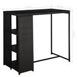 Mobilier de bar Noir - Polyrotin - 60 x 110 x 120 cm