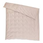 housse de duvet BIO-JACQUARD Beige - Largeur : 160 cm