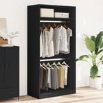 Kleiderschrank 298537-6 Schwarz - Breite: 100 cm