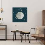 Tableau gris lune pour enfant 50 x 50 cm