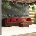 Garten-Lounge-Set (5-teilig) 3013629-9 Braun - Rot