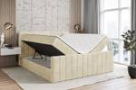 Boxspringbett EDITA-Z Ecru - Breite: 120 cm - H3