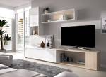 Wohnzimmermöbel Legnone Weiß - Holzwerkstoff - 230 x 180 x 41 cm