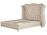 Lit double AYETTE Beige - Largeur : 185 cm