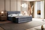 Boxspringbett CELESTIA-Z Steingrau - Breite: 140 cm - H3