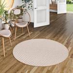 Schlingen Teppich Modern Diamond Rund Gelb - 133 x 133 cm