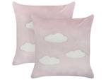 Kissen 2er Set IPOMEA Pink - Textil - 45 x 7 x 45 cm