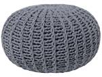 Pouf CONRAD Gris foncé - Gris - 50 x 35 x 50 cm