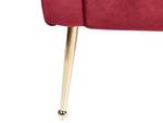 Chaise longue NANTILLY Doré - Rouge