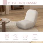 Bodensofa 839-818V00CW Weiß - Textil - 77 x 66 x 56 cm