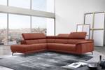 Ecksofa Fiero (5-Sitzer) Dunkelorange