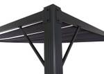 Pergola L40 Grau - Metall - 388 x 213 x 295 cm