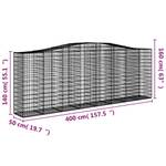 Panier de gabion 3017642-30 (lot de 7) 400 x 160 cm