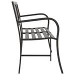 Banc de jardin 3005095-2 Noir - Métal - Matière plastique - 246 x 77 x 246 cm