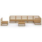 Garten-Lounge-Set Braun - Massivholz - Holzart/Dekor - 70 x 30 x 70 cm