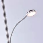 LED Deckenfluter HANS rund Silber - Metall - 57 x 193 x 57 cm