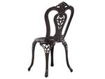 Bistro Set BOVINO 3-tlg Braun - Metall - 65 x 90 x 65 cm