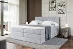 Boxspringbett ERNINA KING Grau - Breite: 200 cm