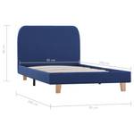 Bettgestell 297911 Blau - Breite: 95 cm