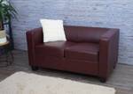 2er Sofa Lille Rotbraun