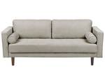 3-Sitzer Sofa NURMO Braun - Eiche Dunkel - Taupe