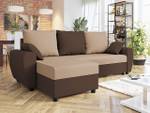 Ecksofa Fiona Beige - Braun