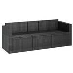 3-Sitzer Gartensofa 3029482 Schwarz