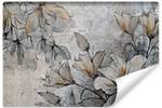 Papier Peint FLEURS Béton Style Vintage 460 x 300 x 300 cm