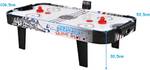 Airhockey Tisch mit LED-Punktezähler Weiß - Holzwerkstoff - 54 x 31 x 107 cm