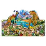 T-Rex und Parasaurolophus Holzwerkstoff - 40 x 25 x 2 cm