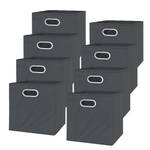 Boîte pliable lot de 8 Anthracite