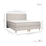 Boxspringbett Believe Beige - Breite: 180 cm