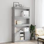 Highboard DE2024 Grau - Holzwerkstoff - 33 x 180 x 92 cm