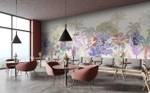 Fototapete Esplanade 2 Walls by Patel Beige - Violett - Gelb - Kunststoff - Textil - 500 x 250 x 0 cm