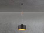 Gold, LED Pendelleuchte 脴35cm Schwarz