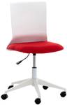 Chaise de bureau Apolda Rouge - Textile