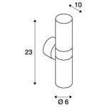 Wandleuchte Astina Aluminium